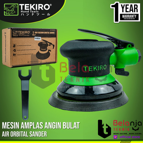 [EZM.3505662] Tekiro Mesin Amplas Angin Bulat AT-OS1873 Air Orbital Sander 5 Inch