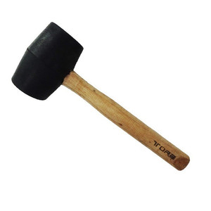 [EZM.3505680] Tora Palu Karet Gagang Kayu 12 OZ Rubber Hammer Wooden Handle 12OZ