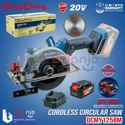 [EZM.3505716] Dongcheng Mesin Circular Saw Cordless DCMY125i BM Sirkel Kayu DCMY 125