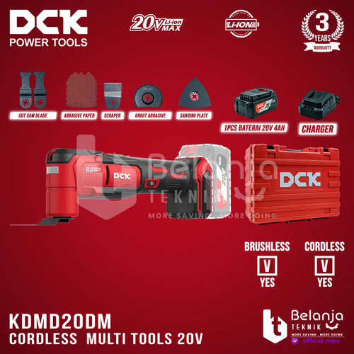 [EZM.3505765] DCK Multi Tools Oscilating Corldess KDMD20DM Mesin Oskilasi KDMD 20