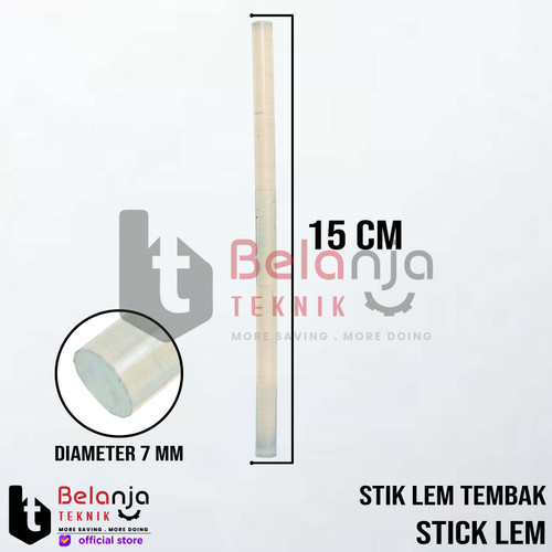[EZM.3505811] Isi Lem Refill Bakar Kecil Glue Gun Tembak Stick Bening 7 MM X 15 CM