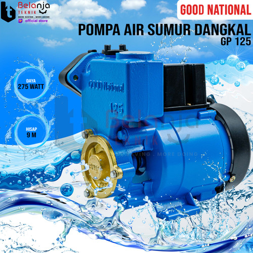 [EZM.3505831] National Good Pompa Air Sumur Dangkal GP 125 9 Meter Water Pump 125 W