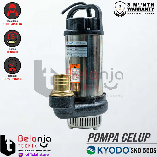 [EZM.3505891] Kyodo Pompa Celup SKD 550 S 2" Inch 550 Watt Sedot Air Kolam SKD550S