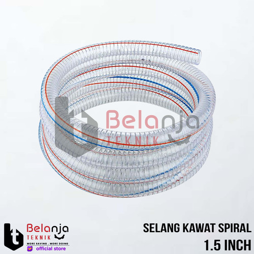 [EZM.3505974] Selang Benang Spring Hose Kawat Spiral 1.5 Inch Selang PVC 1 1/2 Inch