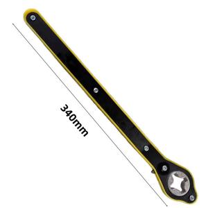 [EZM.3700005] Kunci Pas Dongkrak Mobil / Universal Ratchet Car Jack Wrench Rocker Jembatan Repair Tools 340mm Panjang for Scissor Jackstand, Forward and Reversal Knob Design