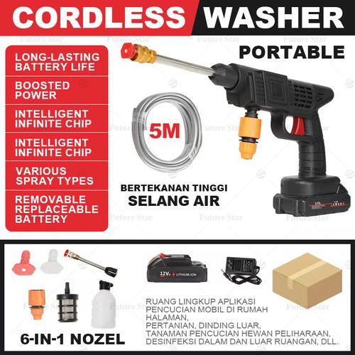 [EZM.3700023] Max Jet Cleaner Mesin Cuci Mobil Motor Ac Mobil Screen Sablon Berkualitas Pompa Mesin Staem Power Spayer Alat Portable Nirkabel Tekanan Tinggi Semprotan Kencang Mini Termurahm 288V 388V 588V 688V 699V 788V 450W