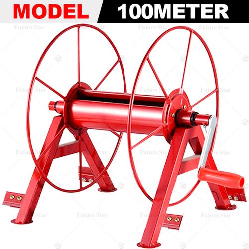 [EZM.3700026] Alat Gulung / Penggulung / Tempat Gulungan Selang Air Taman / Garden Water Handle Hose Reel Holder Heavy Duty 100 Meter 100M Fitting for Outdoor