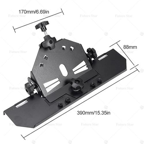 [EZM.3700060] Mesin Pemotong Sudut 45 Derajat / Untuk Keramik Chamfering Bracket Adapter Alat Pemotong Ubin Keramik 45 Degree Tile Chamfer Tool Machine Essential Cutting Ceramic Stone Companion Universal Besi Iron