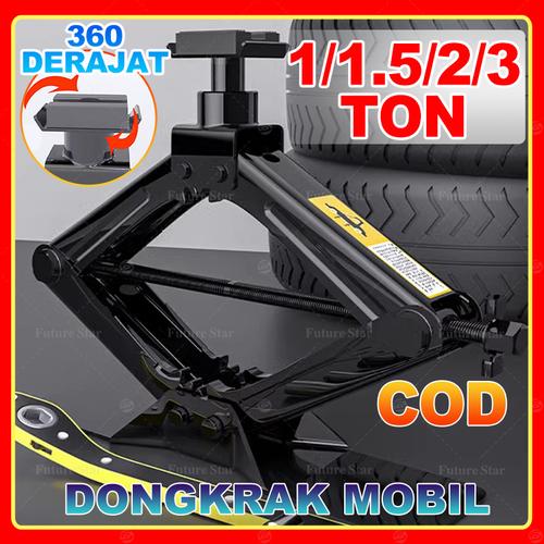 [EZM.3700102] 2 Ton Dongkrak Gunting Mobil 1/1.5/3 Ton Dongkrak Pengangkat Tipe Tangan/Dongkrak Buaya/Dongkrak Jembatan-Cocok Untuk Perbaikan Otomatis Ban Mobil Dan SUV,Super Quality Material,Alat Vehicle Operasi Tangan Heavy Duty Steel