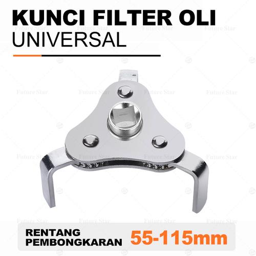 [EZM.3700104] Kunci Filter Oli Filter Wrench Set Universal 54-116mm Adjustable Alat Pembuka Filter Oli Mobil Removal Tool,Alat Perkakas,Chrome Vanadium Steel 2 Arah,Ideal for Engine Filters, Conduit, & Fittings