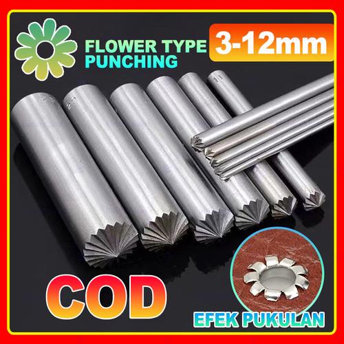 [EZM.3700124] Pembolong Mata Ikan Kulit 3-12mm Alat Pembolong  Kulit Metal Pelubang Kulit Plong Kulit Leathercraft Hole Punches Tool Hollow Punch Alat Kerajinan Kulit