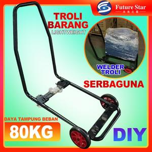 [EZM.3700133] Troli Barang Besi Lori Lorry Serbaguna Trolly Ringan Bagasi Lift Lightweight Multifungsi  Daya Tampung Beban 85 Kg Troli Dorong Tangan Alat Praktis Untuk Angkut Barang Shopping Cart Trolley Belanja Troly Angkut Barang Welder Welding