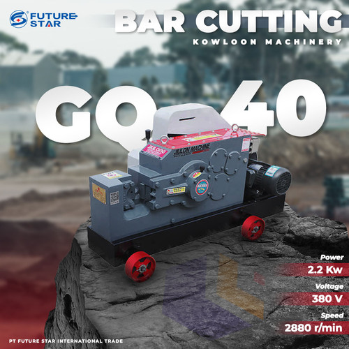 [EZM.3700143] Mesin Potong Besi Bar Cutter Beton Baja Elektrik GQ40 Bar Cutting Machine Max 40mm KOWLOON