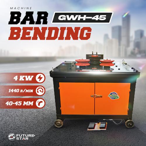 [EZM.3700144] Mesin Bar Bending KOWLOON Electric Mesin Pembengkok Besi Machine Bar Bender GWH45 4KW/380V 45mm 3 Phase
