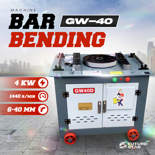 [EZM.3700147] Mesin Bar Bending KOWLOON Electric Mesin Pembengkok Besi Machine Bar Bender GW40 3KW/380V 40mm