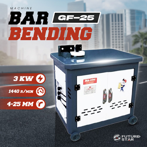 [EZM.3700148] Mesin Bar Bending KOWLOON Electric Mesin Pembengkok Besi Machine Bar Bender GF25 2.2KW/380V 25mm