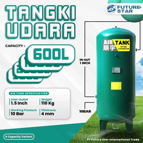 [EZM.3700165] Tangki Angin Tabung kompresor Udara 600 Liter 300 Liter 1000 Liter 2000 Liter Air Tank Compressor Receiver
