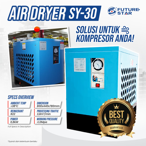 [EZM.3700171] Mesin Kompresor Pengering Angin Air Dryer Compressor Udara 30 HP 30 A 0.8KW