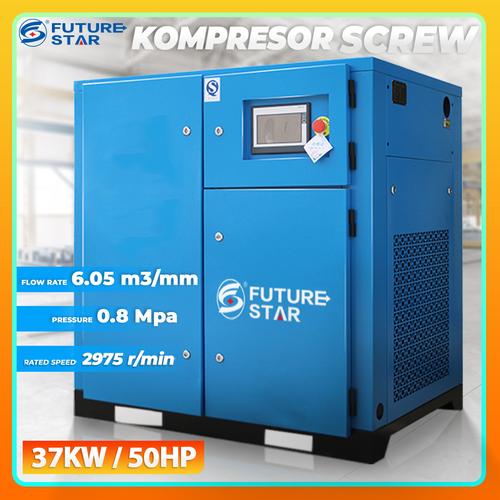 [EZM.3700181] Kompresor Pengering Angin Udara Air Compressor Screw 37KW 50HP 8 Bar/10 Bar
