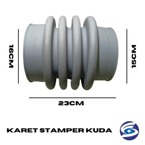 [EZM.3701201] Karet Spiral Below Stamper Kuda 26 x 15 x 16 cm