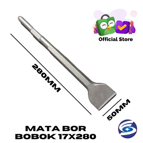 [EZM.3701286] Mata Bor Bobok Panjang 17 x 280mm Pipih / Electric Hammer Drilling Bit