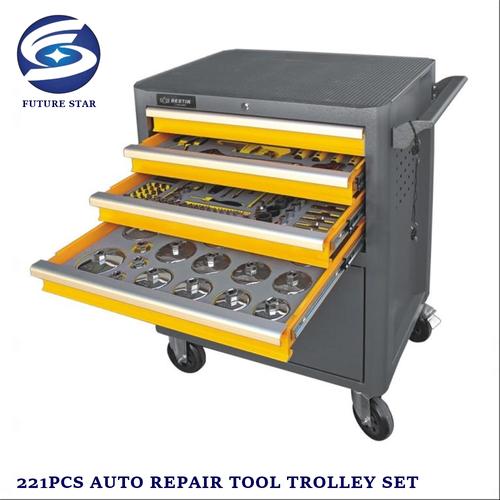 [EZM.3701328] 221PC AUTO REPAIR TOOL TROLLEY SET / Lemari Perkakas Set BESTIR
