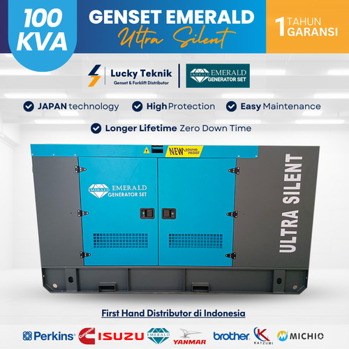 [EZR.1300002] Genset 100 KVA Emerald Ultra Silent - Genset Weifang Diesel Solar