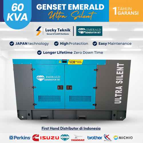 [EZR.1300003] Genset 60 KVA Emerald Ultra Silent - Genset Weifang Diesel Solar