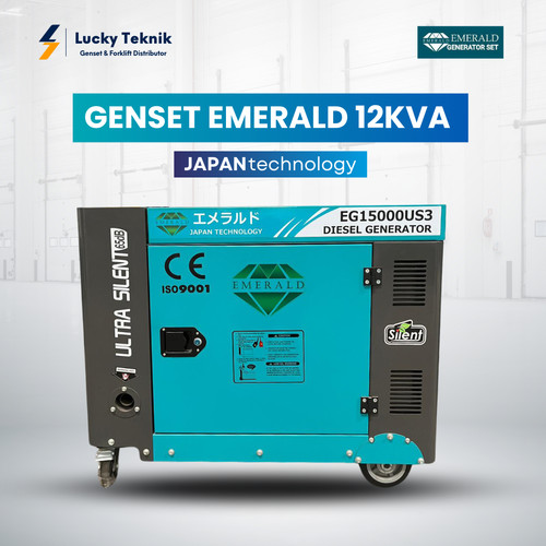 [EZR.1300022] Genset Portabel 12 KVA Emerald Silent - Genset Emerald Diesel Solar