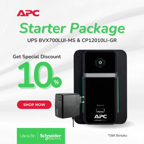 [EZO.0900021] Bundling UPS APC BVX700LUI-MS + CP12010LI-GR