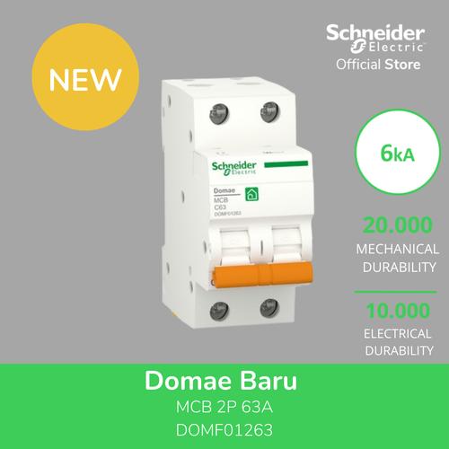 [EZM.4100029] Schneider Electric Domae MCB 2P C 63A 6000A - DOMF01263