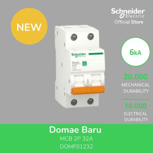 [EZM.4100030] Schneider Electric Domae MCB 2P C 32A 6000A - DOMF01232