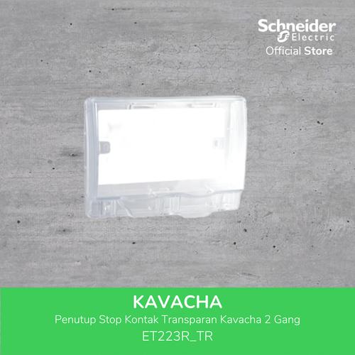 [EZM.4100061] Schneider Electric Penutup Stop Kontak Transparan Kavacha 2 Gang- ET22