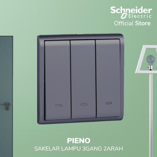 [EZM.4100411] Schneider Electric PIENO Saklar 3 Gang 2 Arah - E8233L2F_LS_G3