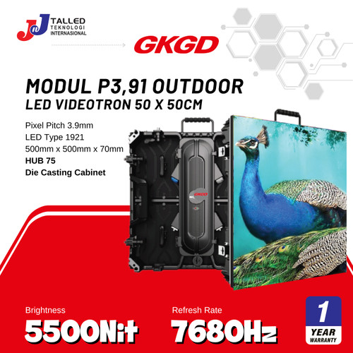 [EZM.4200005] VIDEOTRON P3.91 OUTDOOR 7680HZ UK 50X50CM 50X100CM GKGD TALLED