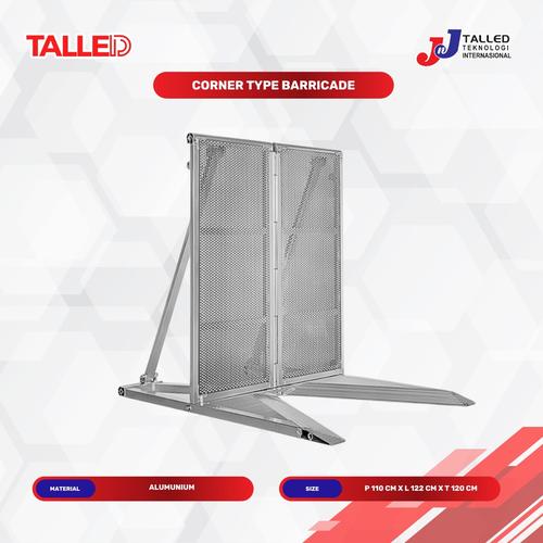 [EZM.4200163] MOJO BARIKADE BARRIER ALMUNIUM LURUS SIKU PINTU TALLED