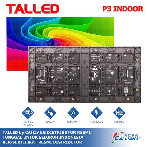 [EZM.4200253] MODUL LED VIDEOTRON INDOOR P3 CAILIANG SMD RGB FULL COLOR TALLED