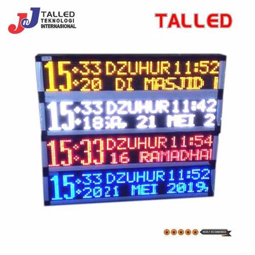 [EZM.4200284] Jam Jadwal Sholat Digital Masjid Ukuran 20 x 100 cm