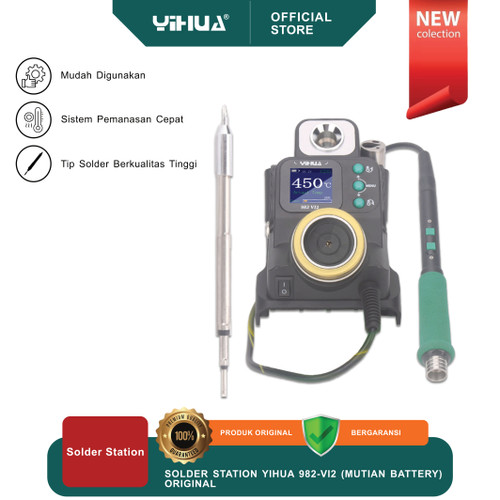 [EZM.4400035] SOLDER STATION YIHUA 982-VI2 (MUTIAN BATTERY) ORIGINAL