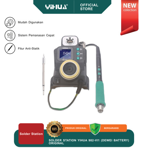 [EZM.4400036] SOLDER STATION YIHUA 982-VI1 (DEWEI BATTERY) ORIGINAL