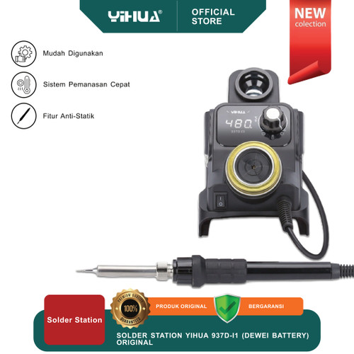 [EZM.4400038] SOLDER STATION YIHUA 937D-I1 (DEWEI BATTERY) ORIGINAL