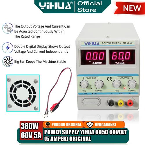 [EZM.4400090] Yihua 605D Power Supply Digital DC 60V 5A Adjustable 60 Vollt Original