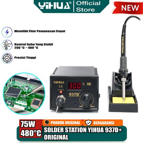 [EZM.4400097] Yihua 937D+ Solder Station Digital Soldering Iron 75W Antistatic ORI
