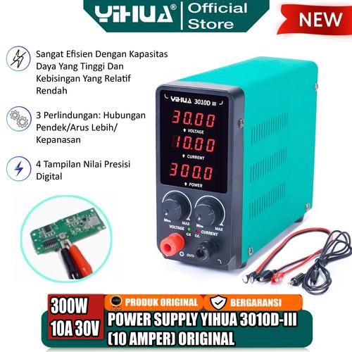 [EZM.4400119] Yihua 3010D-III Power Supply HP Digital 10A 30V Penghancur Short 350W