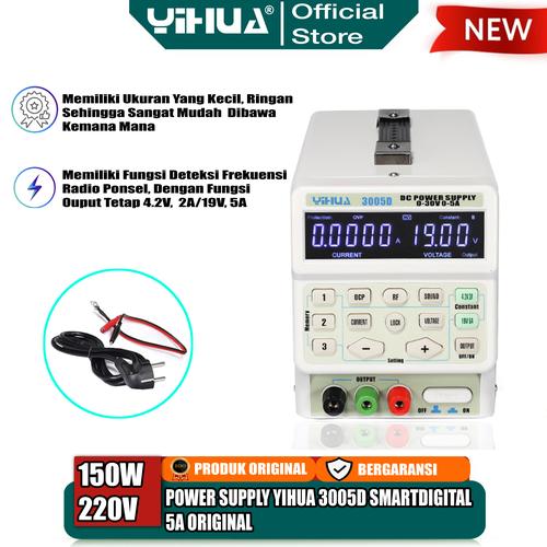[EZM.4400139] Yihua 3005D Power Supply Smart Digital HP 30V 5A Penghancur Short ORI