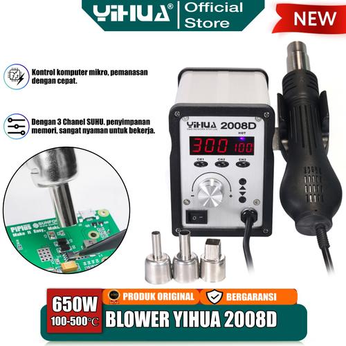 [EZM.4400148] Yihua 2008D Blower Station Digital Solder Uap Hot Air Gun SMD Rework