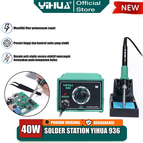 [EZM.4400155] Yihua 936 Solder Station Analog 50W Soldering Iran Tip 220V 480C ORI