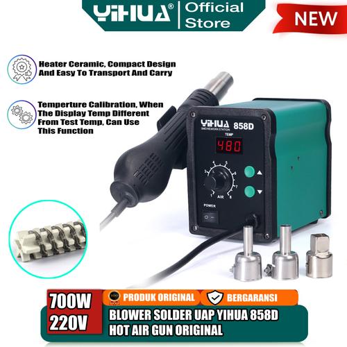 [EZM.4400190] Blower Hot Air Solder Uap YIHUA 858D SMD Rework Station 858 D Digital