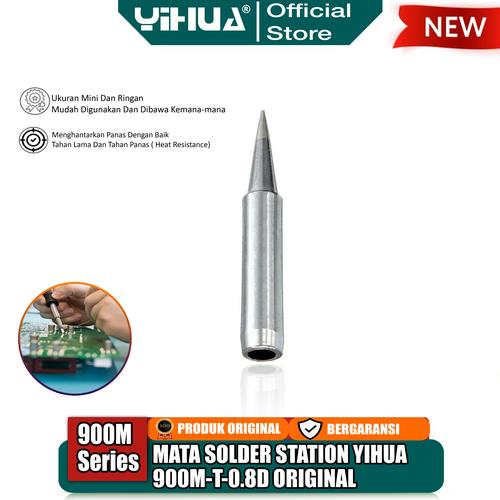 [EZM.4400224] Yihua 900M-T-0.8D Mata Solder Station 900M Series Mata Lurus Tip ORI