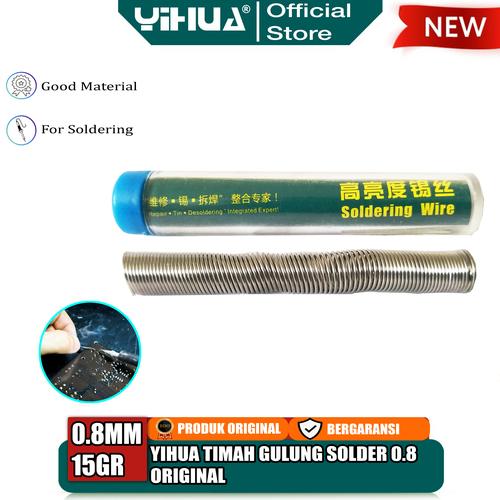 [EZM.4400253] Yihua Timah Gulung 0.8mm 15Gram Timah Solder 0.8 Soldering Wire ORI